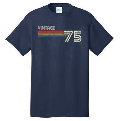 Vintage 1975 Chest Stripe 48 Birthday Tall T-Shirt