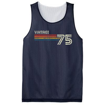 Vintage 1975 Chest Stripe 48 Birthday Mesh Reversible Basketball Jersey Tank