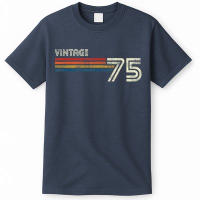 Vintage 1975 Chest Stripe 48 Birthday T-Shirt