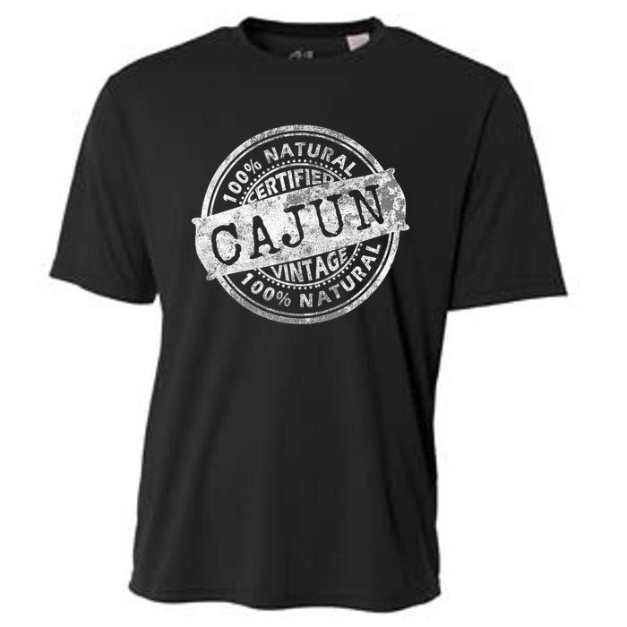 Vintage 100 Certified Cajun White Stamp Louisiana Cooling Performance Crew T-Shirt