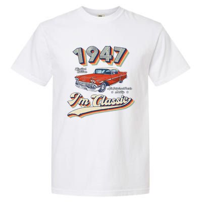 Vintage 1947 Classic 75 Year Old Original Gift 75th Birthday Garment-Dyed Heavyweight T-Shirt