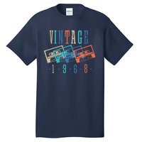 Vintage 1968 Cassette Tape 1968 Birthday Gifts 56 Year Old Tall T-Shirt