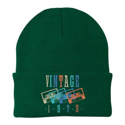 Vintage 1973 Cassette Tape 1973 Birthday Gifts 50 Year Old Knit Cap Winter Beanie