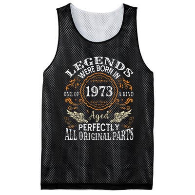 Vintage 1973 Classic Turning 50 Years 50th Birthday Mesh Reversible Basketball Jersey Tank