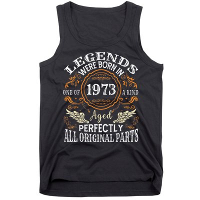 Vintage 1973 Classic Turning 50 Years 50th Birthday Tank Top