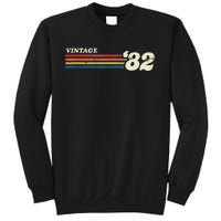 Vintage 1982 Chest Stripe Birthday Sweatshirt