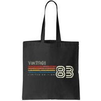 Vintage 1983 Chest Stripe 40 Birthday Tote Bag