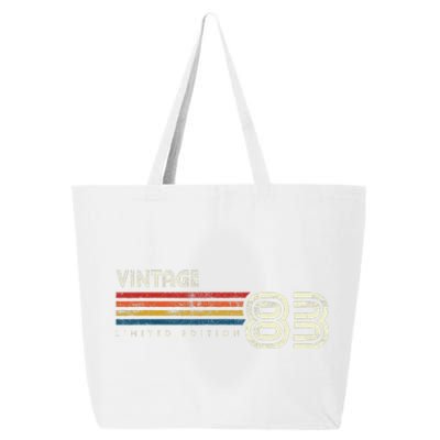 Vintage 1983 Chest Stripe 40 Birthday 25L Jumbo Tote