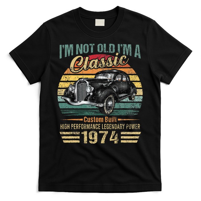 Vintage 1974 Classic Car 50 Year Old 50th Birthday T-Shirt