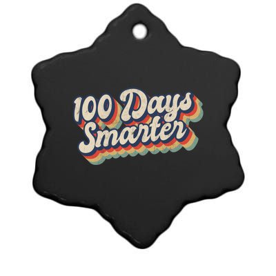 Vintage 100 Days Smarter Teacher Student 100th Day Of School Gift Ceramic Star Ornament