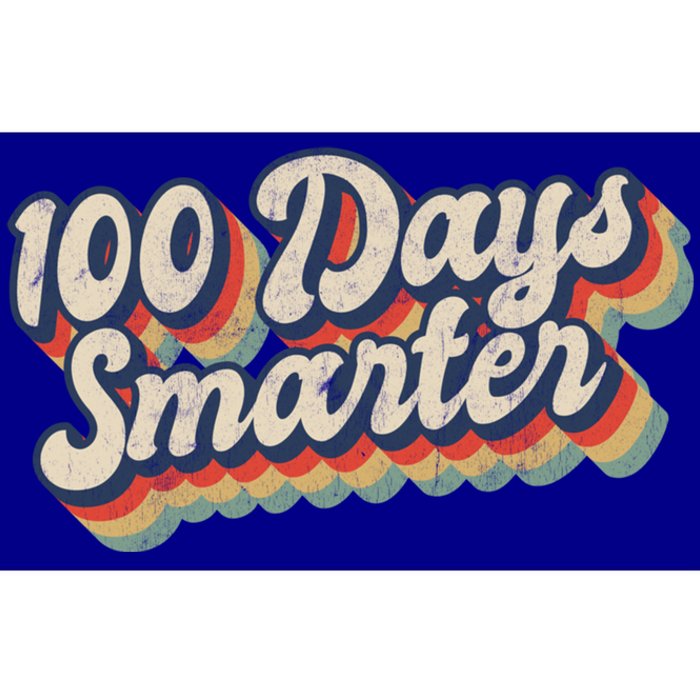 Vintage 100 Days Smarter Teacher Student 100th Day Of School Gift Bumper Sticker