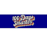 Vintage 100 Days Smarter Teacher Student 100th Day Of School Gift Bumper Sticker