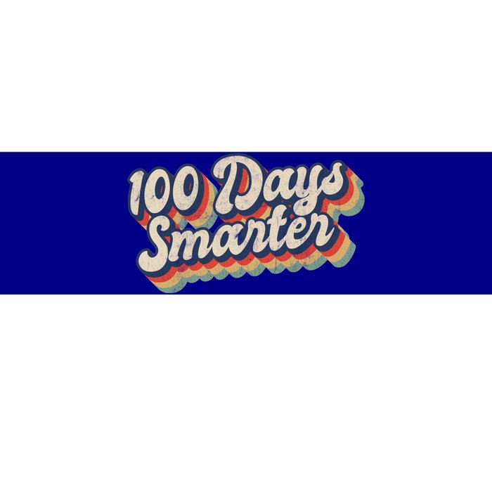 Vintage 100 Days Smarter Teacher Student 100th Day Of School Gift Bumper Sticker