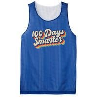 Vintage 100 Days Smarter Teacher Student 100th Day Of School Gift Mesh Reversible Basketball Jersey Tank