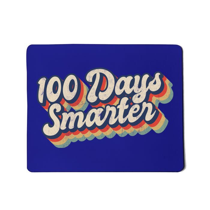 Vintage 100 Days Smarter Teacher Student 100th Day Of School Gift Mousepad