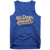 Vintage 100 Days Smarter Teacher Student 100th Day Of School Gift Tank Top