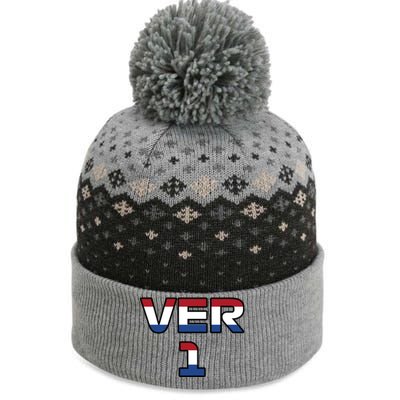 VER 1 Dutch Flag The Baniff Cuffed Pom Beanie