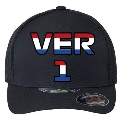 VER 1 Dutch Flag Flexfit Unipanel Trucker Cap