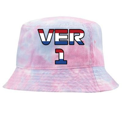 VER 1 Dutch Flag Tie-Dyed Bucket Hat