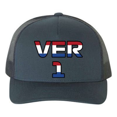 VER 1 Dutch Flag Yupoong Adult 5-Panel Trucker Hat