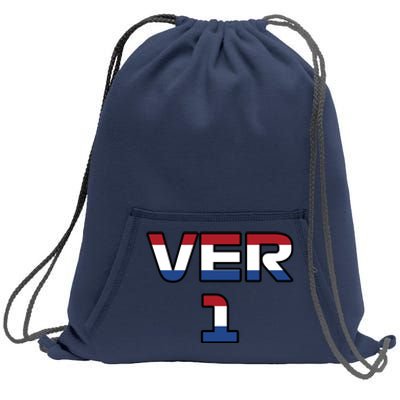 VER 1 Dutch Flag Sweatshirt Cinch Pack Bag