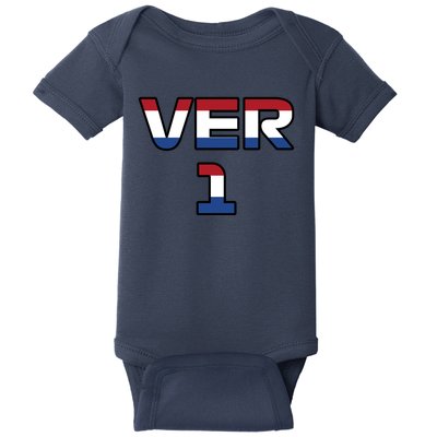 VER 1 Dutch Flag Baby Bodysuit