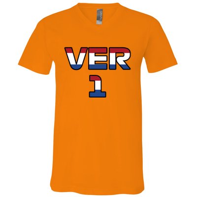 VER 1 Dutch Flag V-Neck T-Shirt