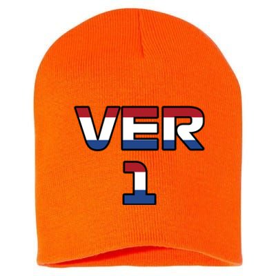 VER 1 Dutch Flag Short Acrylic Beanie