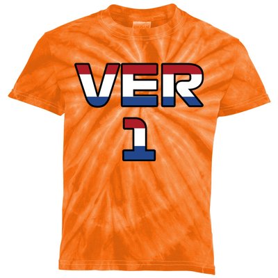 VER 1 Dutch Flag Kids Tie-Dye T-Shirt