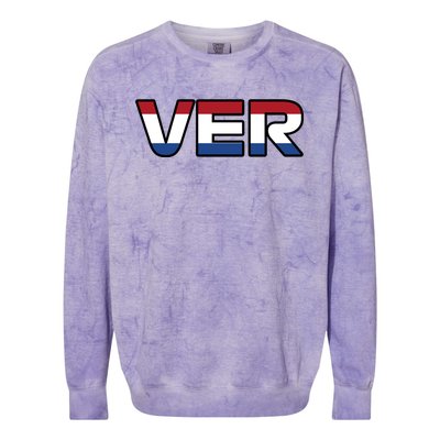 VER 1 Dutch Flag Colorblast Crewneck Sweatshirt