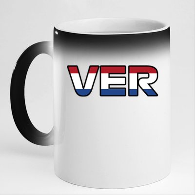 VER 1 Dutch Flag 11oz Black Color Changing Mug