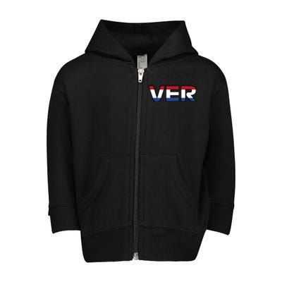 VER 1 Dutch Flag Toddler Zip Fleece Hoodie