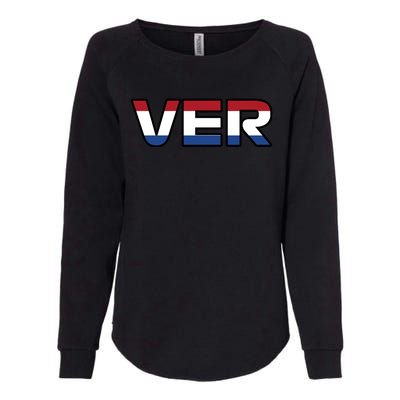 VER 1 Dutch Flag Womens California Wash Sweatshirt