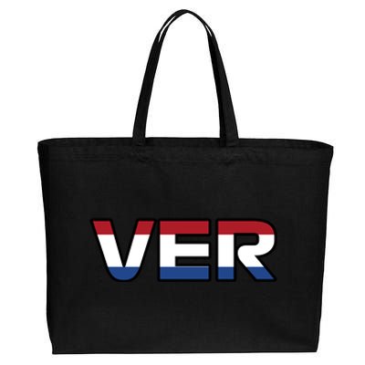 VER 1 Dutch Flag Cotton Canvas Jumbo Tote