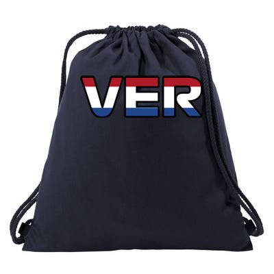 VER 1 Dutch Flag Drawstring Bag