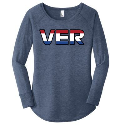 VER 1 Dutch Flag Women's Perfect Tri Tunic Long Sleeve Shirt