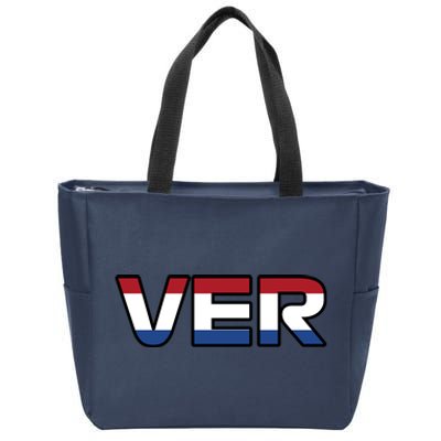 VER 1 Dutch Flag Zip Tote Bag