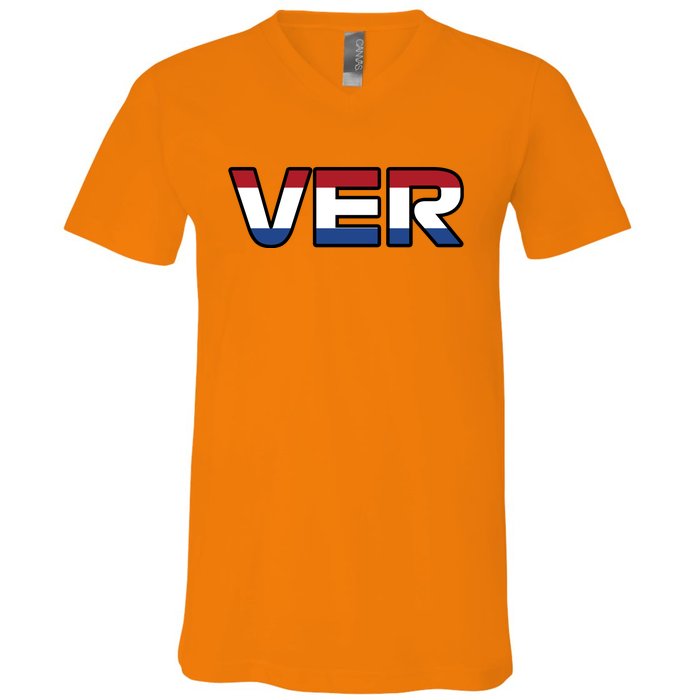 VER 1 Dutch Flag V-Neck T-Shirt