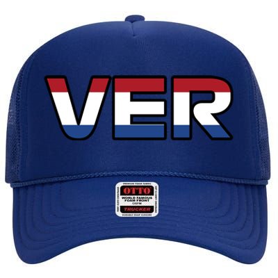 VER 1 Dutch Flag High Crown Mesh Back Trucker Hat