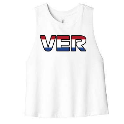 VER 1 Dutch Flag Women's Racerback Cropped Tank