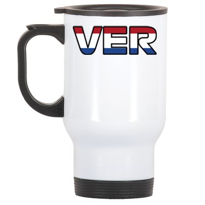 VER 1 Dutch Flag Stainless Steel Travel Mug