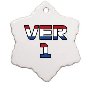 Ver 1 Dutch Flag Ceramic Star Ornament