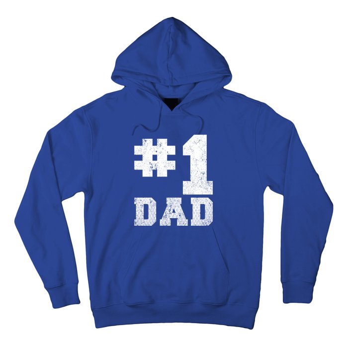 Vintage #1 Dad Number One Golf Dad Fathers Day Gift Hoodie