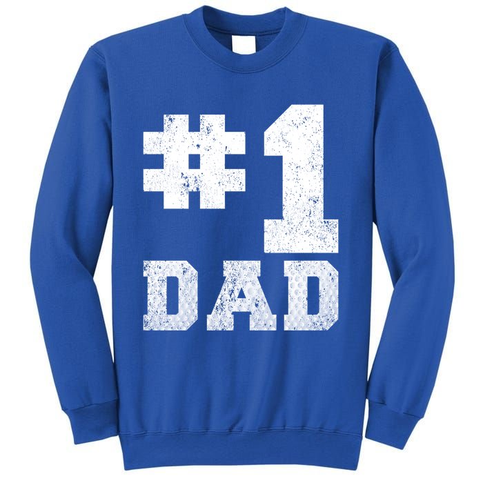 Vintage #1 Dad Number One Golf Dad Fathers Day Gift Sweatshirt