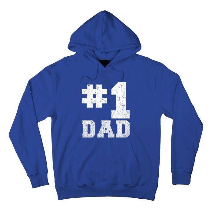 Vintage #1 Dad Number One Golf Dad Fathers Day Gift Tall Hoodie