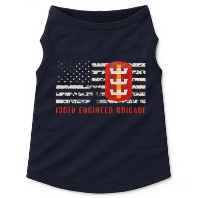 Vintage 130th Engineer Usa Brigade Usa Flag Doggie Tank