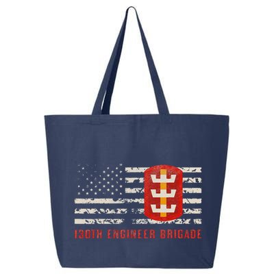 Vintage 130th Engineer Usa Brigade Usa Flag 25L Jumbo Tote