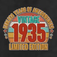 Vintage 1935 Endless Years Of Awesomeness Limited Edition 90th Birthday Hat