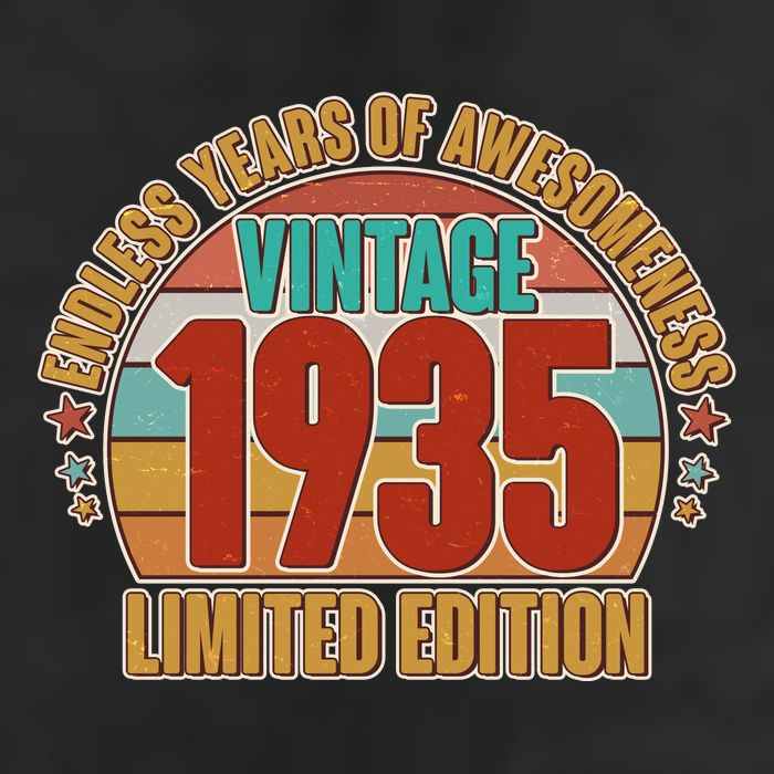 Vintage 1935 Endless Years Of Awesomeness Limited Edition 90th Birthday Hat