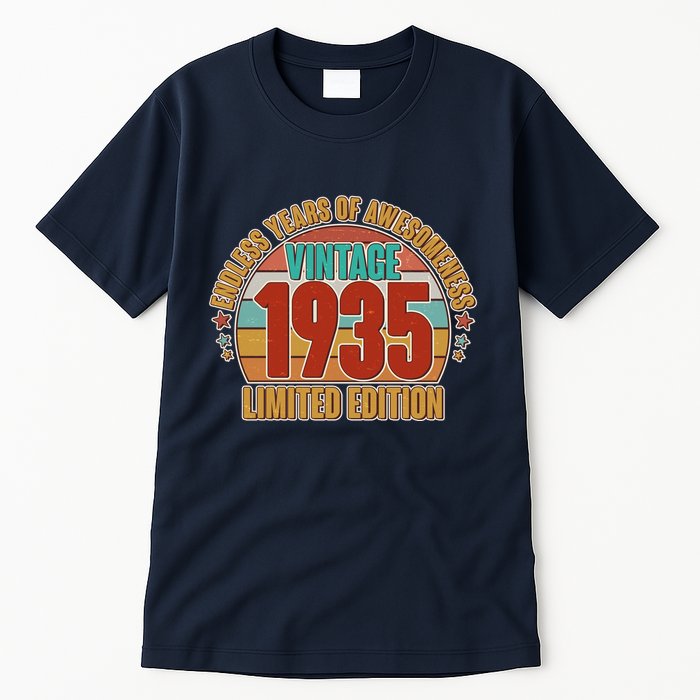 Vintage 1935 Endless Years Of Awesomeness Limited Edition 90th Birthday Tall T-Shirt